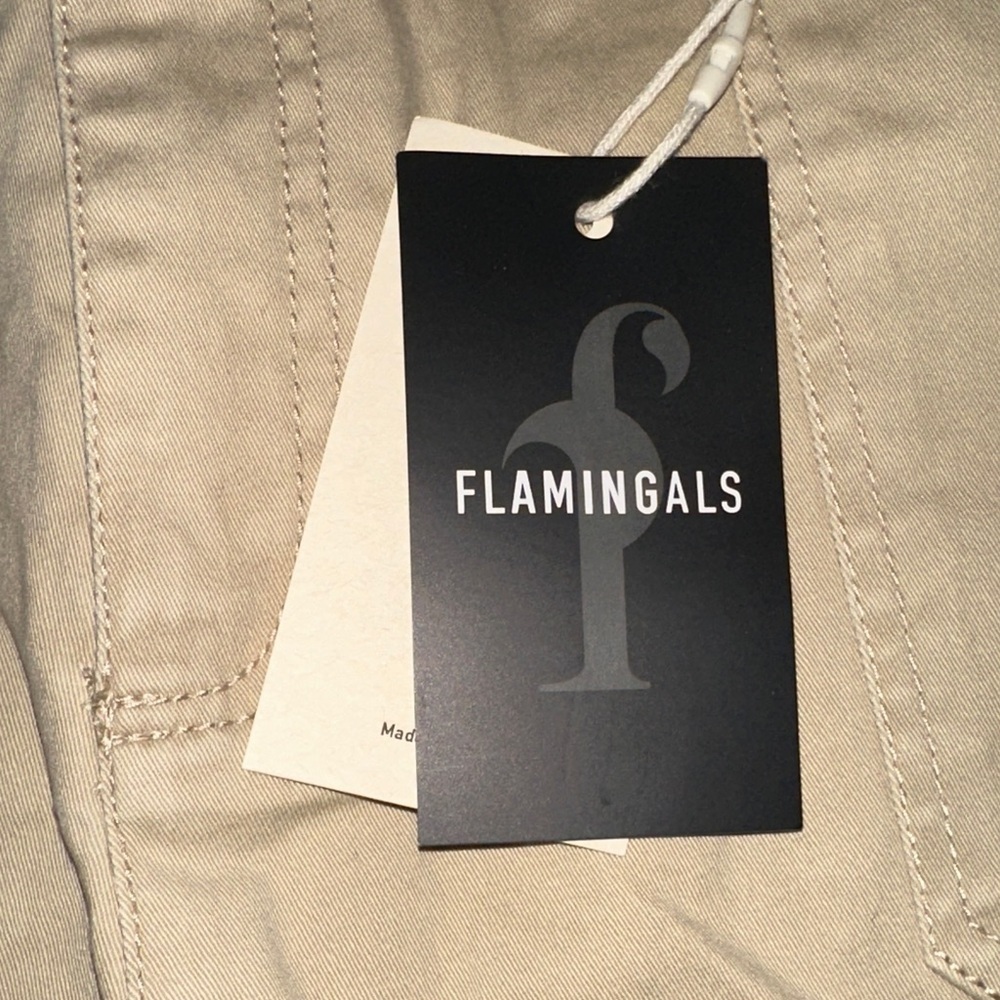 Flamingoals Women's Beige Cargo Shorts - Picture 2 of 8